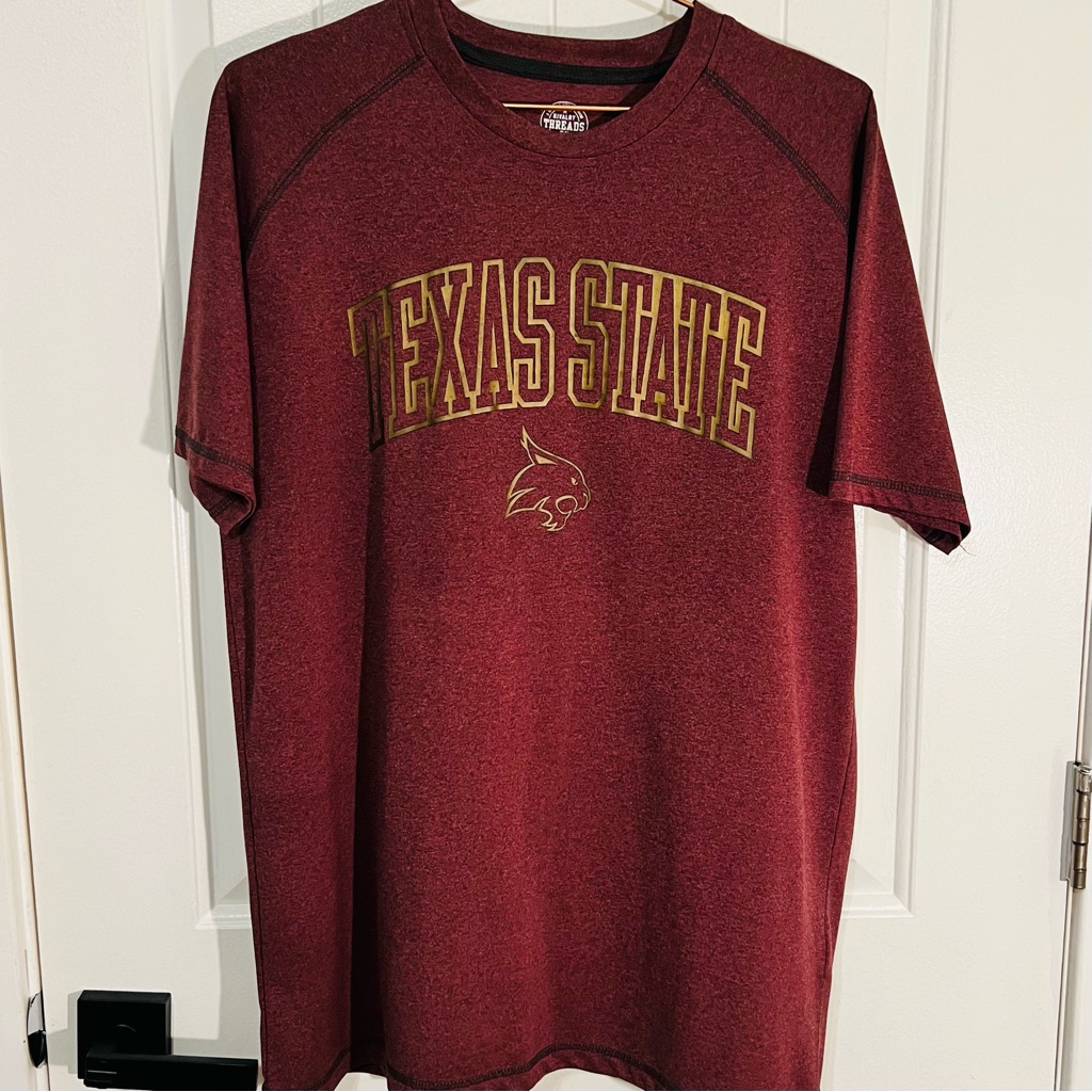 Texas State Bobcats Rivalry Threads 91 A Knights Apparel Brand Large Shirt